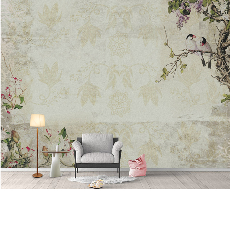     3D   ׸   Ƽ Naturals   ȭ Ž Ȩ  /Custom Photo 3D Wallpaper for Walls Chinese Painting Wall Papers Vintage Naturals Bird